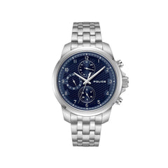 Montre en acier inoxydable gris police