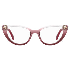 Montures Moschino en acétate rouge