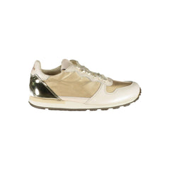Baskets Diadora en cuir beige pour femmes