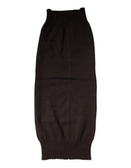 Dolce & Gabbana brauner Kaschmir-Strick-Halswärmer Foulard-Schal