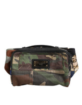 Dolce & Gabbana Gürteltasche mit mehrfarbigem Camouflage-Patchwork-Logo
