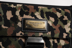 Sac bandoulière Dolce & Gabbana multicolore léopard jacquard