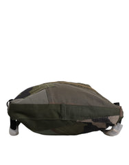 Dolce & Gabbana Rucksack mit Patchwork-Muster in Militärgrün