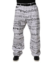 Jean droit Dolce & Gabbana blanc à logo imprimé pour homme