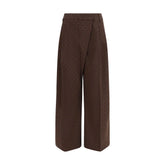 Ganni Brown Elastane Casual Pants - IT40 | M