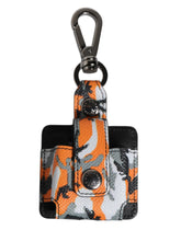 Étui pour AirPods Dolce & Gabbana en cuir camouflage multicolore