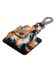 Étui pour AirPods Dolce & Gabbana en cuir camouflage multicolore