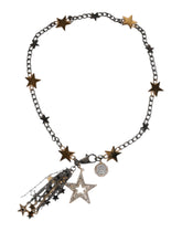 Ceinture à chaîne Dolce & Gabbana argentée, dorée et ornée de laiton