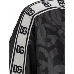 Dolce & Gabbana Black Polyester Jackets & Coat