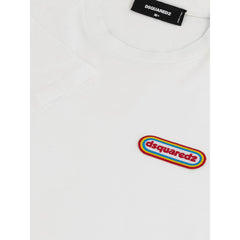 T-shirt basique en coton blanc chic Dsquared²