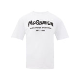T-shirt blanc en coton Alexander McQueen