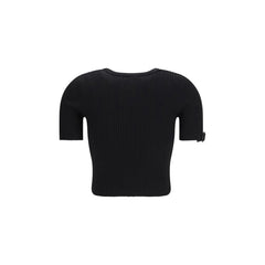 Courrèges Black Viscose Top