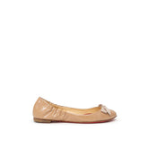 Christian Louboutin Beige Patent Leather Ballet Flat