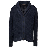 Cardigan en cachemire bleu Cruciani