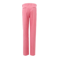 Pantalon rose en coton élégant Lardini pour un style sophistiqué