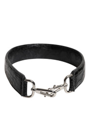 Sac bandoulière Dolce & Gabbana en cuir d'alligator noir