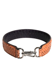 Sac bandoulière Dolce & Gabbana en cuir exotique noir et beige