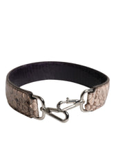 Sac bandoulière Dolce & Gabbana en cuir exotique noir et crème