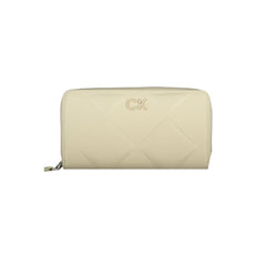 Portefeuille Calvin Klein beige en polyester