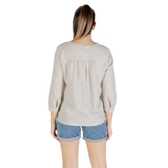 Blouse en lin beige Street One