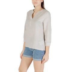 Blouse en lin beige Street One