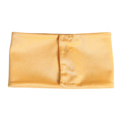Écharpe cache-cou Dolce & Gabbana jaune en nylon extensible pour femme