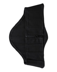 Dolce & Gabbana Schwarzer Baumwoll-Taillengürtel für Smokings