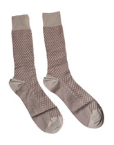 Chaussettes mi-mollet Dolce & Gabbana marron uni à logo DG pour homme