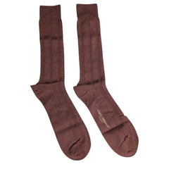 Chaussettes mi-mollet Dolce & Gabbana marron stretch à logo imprimé