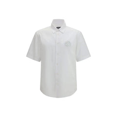 Versace Jeans White Cotton Shortsleeve Shirt - IT52 | XL