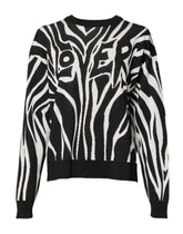 Dolce & Gabbana Pullover für Damen mit schwarz-weißem Print