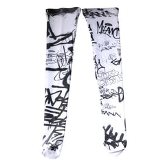 Chaussettes montantes en coton Dolce & Gabbana White Graffiti