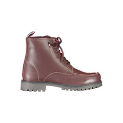 Bottes pour hommes en cuir rouge US POLO ASSN.