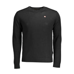 Pull en laine noire pour homme Napapijri