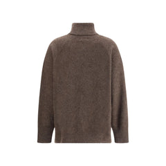 P.A.R.O.S.H. Brown Horsehair Turtleneck - L