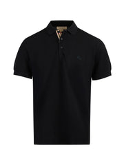Schwarzes Poloshirt aus Baumwolle von Burberry