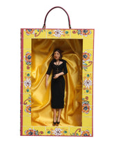 Poupées Dolce & Gabbana en céramique, porcelaine et cuir, robe noire, style Sicile