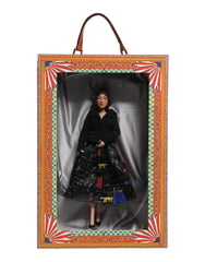 Dolce & Gabbana Schwarzes Kleid Keramik Porzellan Mode Leder Sizilien Puppen