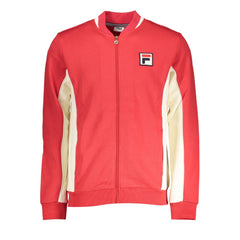Pull Fila rouge en coton pour homme