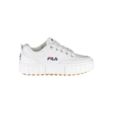 Fila Chic weiße Keilsneaker mit Stickereidetails