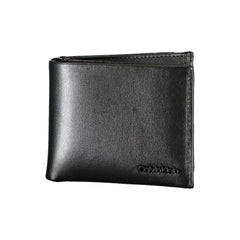 Portefeuille élégant Calvin Klein en cuir noir à double compartiment