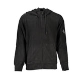 Pull Calvin Klein noir en coton pour homme, avec capuche et poches