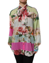 Dolce & Gabbana Langarmshirt mit mehrfarbigem Blumenmuster