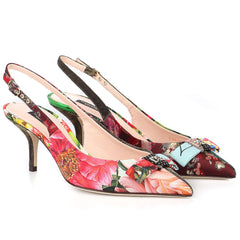 Sandale multicolore en polyester Dolce & Gabbana