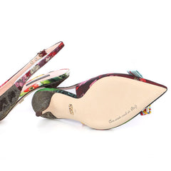 Sandale multicolore en polyester Dolce & Gabbana