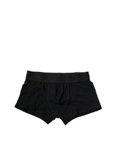 Dolce & Gabbana Schwarze Boxershorts aus Stretch-Baumwolle (Regular)