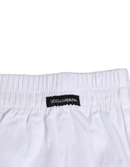 Dolce & Gabbana Weiße Baumwoll-Boxershorts (Regular)