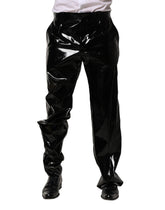 Pantalon droit en nylon noir Dolce & Gabbana pour homme