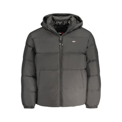 Tommy Hilfiger Herrenjacke aus schwarzem recyceltem Polyester