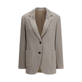 Brunello Cucinelli Rippendesign Lurex Jacke